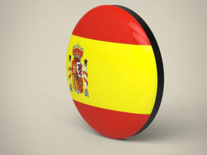 Spain Badge 3D Model