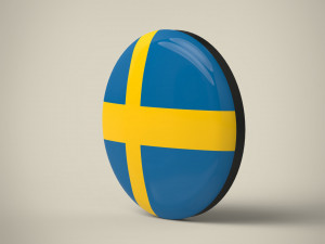 Sweden Badge Modèle 3D