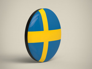 Sweden Badge 3Dモデル