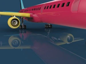 a&eacute;roplan Modèle 3D