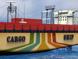 cargo ship 3D Модель