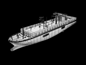 cargo ship 3D Модель