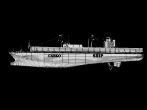 cargo ship 3D Модель