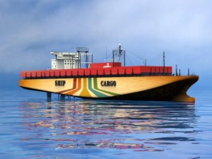 cargo ship 3D Модель