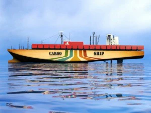 cargo ship 3D Model