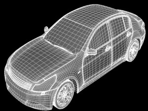 sedan car Modèle 3D