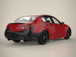 sedan car Modèle 3D
