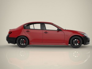 sedan car Modèle 3D