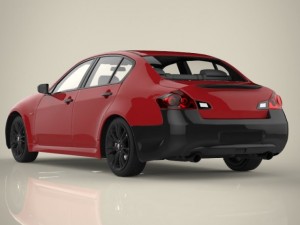 sedan car Modèle 3D