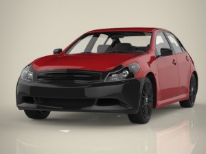 sedan car Modèle 3D