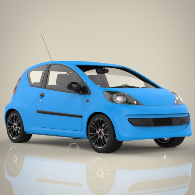 mini soprt car Modello 3D .c4d .max .obj .3ds .fbx .stl .blend 