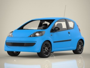 mini soprt car Modello 3D