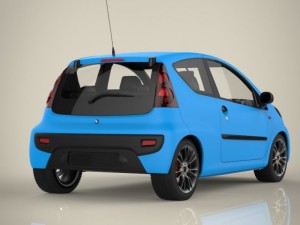 mini soprt car Modello 3D