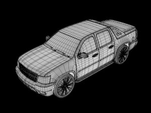 pickup truck Modello 3D