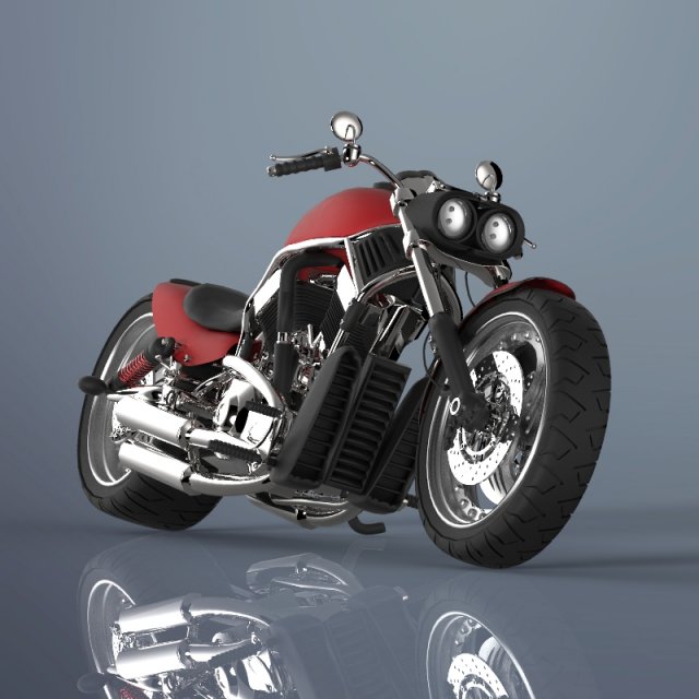 motorcycle Modelo 3D .c4d .max .obj .3ds .fbx .stl .blend 