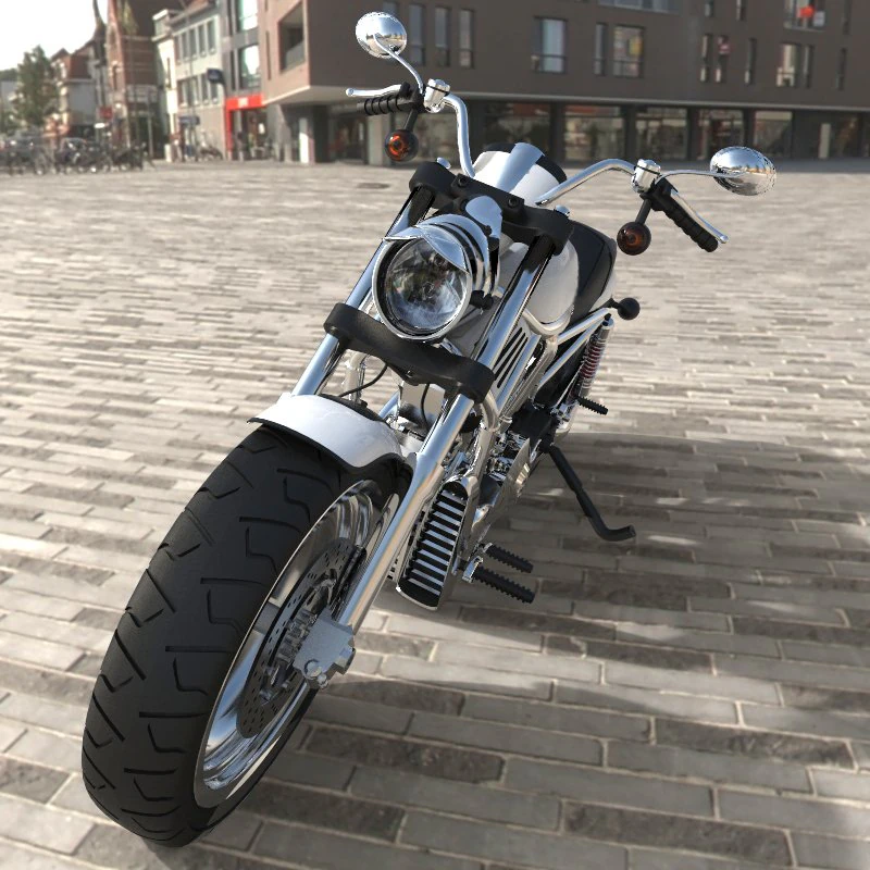 motorcycle 3D Model .c4d .max .obj .3ds .fbx .stl .blend 