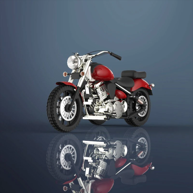 motorcycle 3D Model .c4d .max .obj .3ds .fbx .stl .blend 