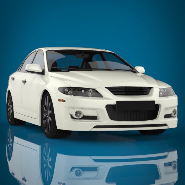sedan 3D Модель .c4d .max .obj .3ds .fbx .stl .blend 