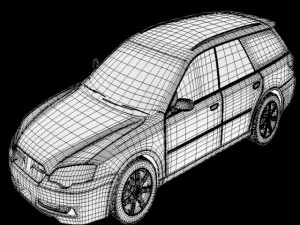 sedan Modèle 3D