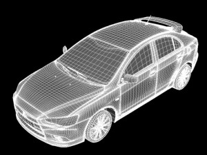 sports car 3D 模型
