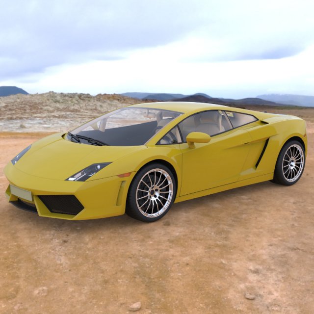 sports car 3D Model .c4d .max .obj .3ds .fbx .stl .blend 