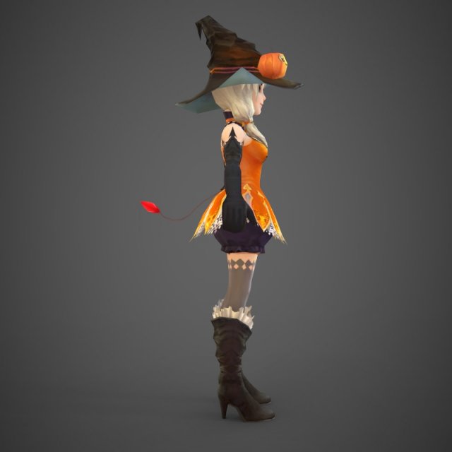 toon character jerica 3Dモデル .c4d .max .obj .3ds .fbx .stl .blend 