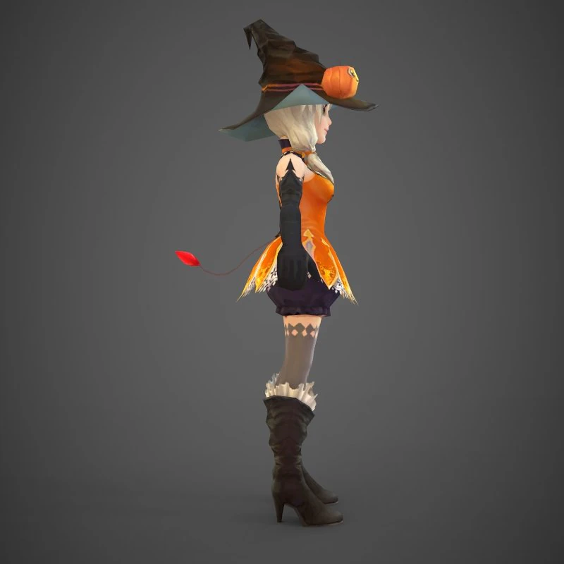 toon character jerica 3D Model .c4d .max .obj .3ds .fbx .stl .blend