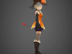 toon character jerica 3D Model