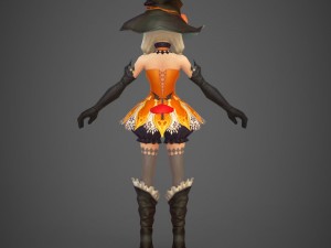 toon character jerica 3Dモデル