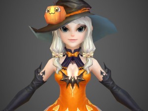 toon character jerica 3Dモデル