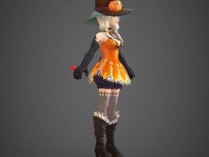toon character jerica 3Dモデル