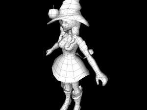 toon character jerica 3Dモデル