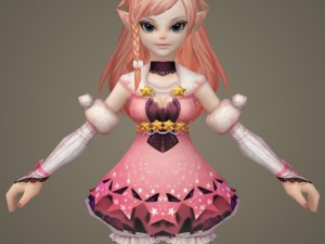 toon character kaitki 3D Model