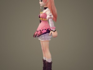 toon character kaitki 3D Model
