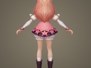 toon character kaitki 3D Model