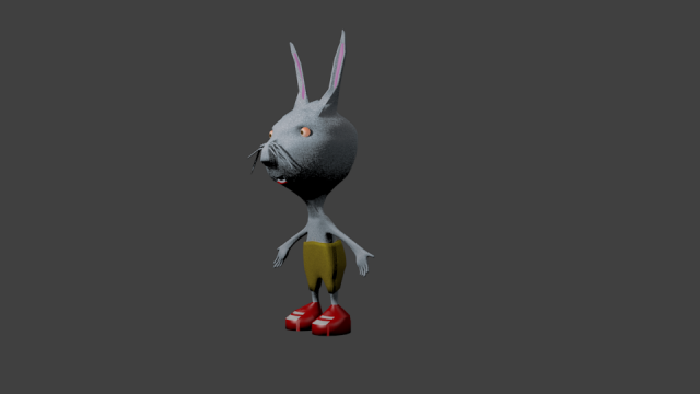 cartoon rabhit 3D Model .c4d .max .obj .3ds .fbx .stl .blend 