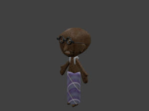 cartoon grand paa 3D Model