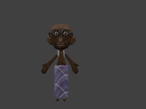 cartoon grand paa 3D Model