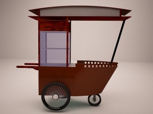 satay cart 3D मॉडल