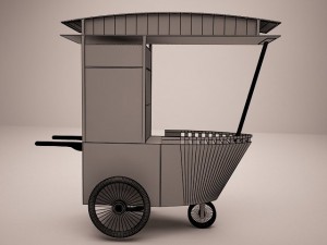 satay cart 3D मॉडल