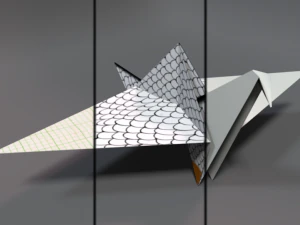 origami crane 3D Model