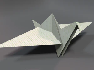 origami crane 3D Model