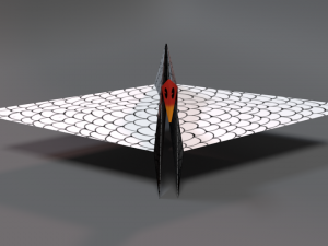 origami crane Model 3D