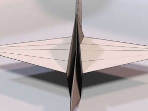 origami crane Model 3D