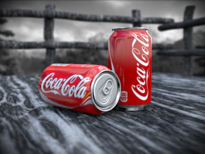 lattina di coca cola Modello 3D
