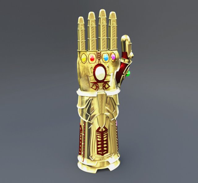 Thanos Infinity Gauntlet 3d Model In Armor 3dexport