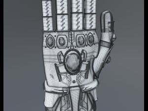thanos infinity gauntlet Model 3D