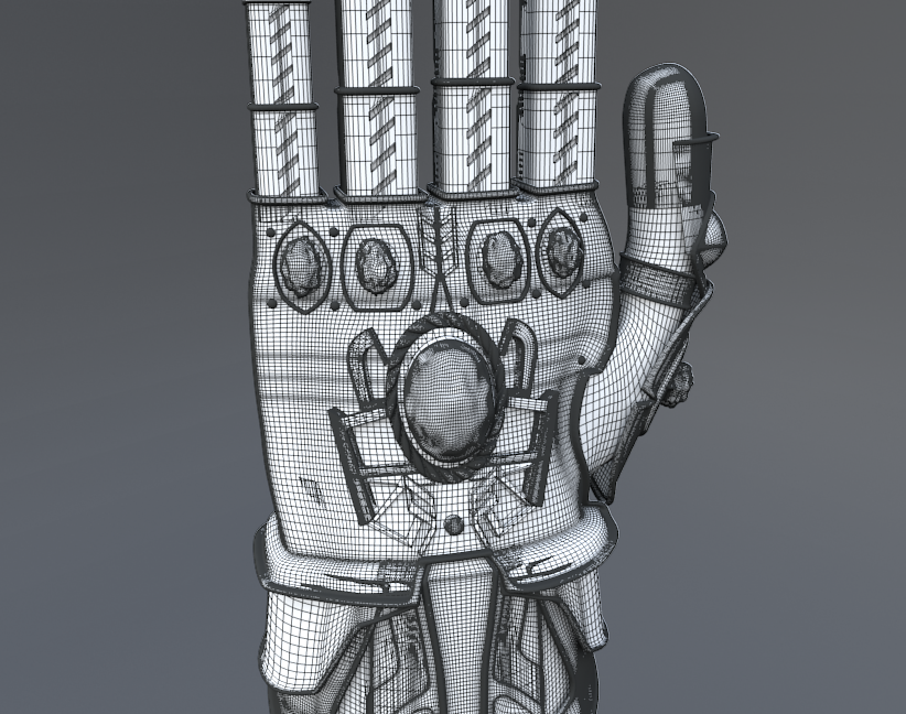 Thanos Infinity Gauntlet 3d Model In Armor 3dexport