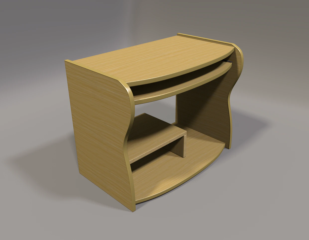 office desk 3D Model .c4d .max .obj .3ds .fbx .stl .blend