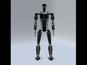 futuristic robot Model 3D